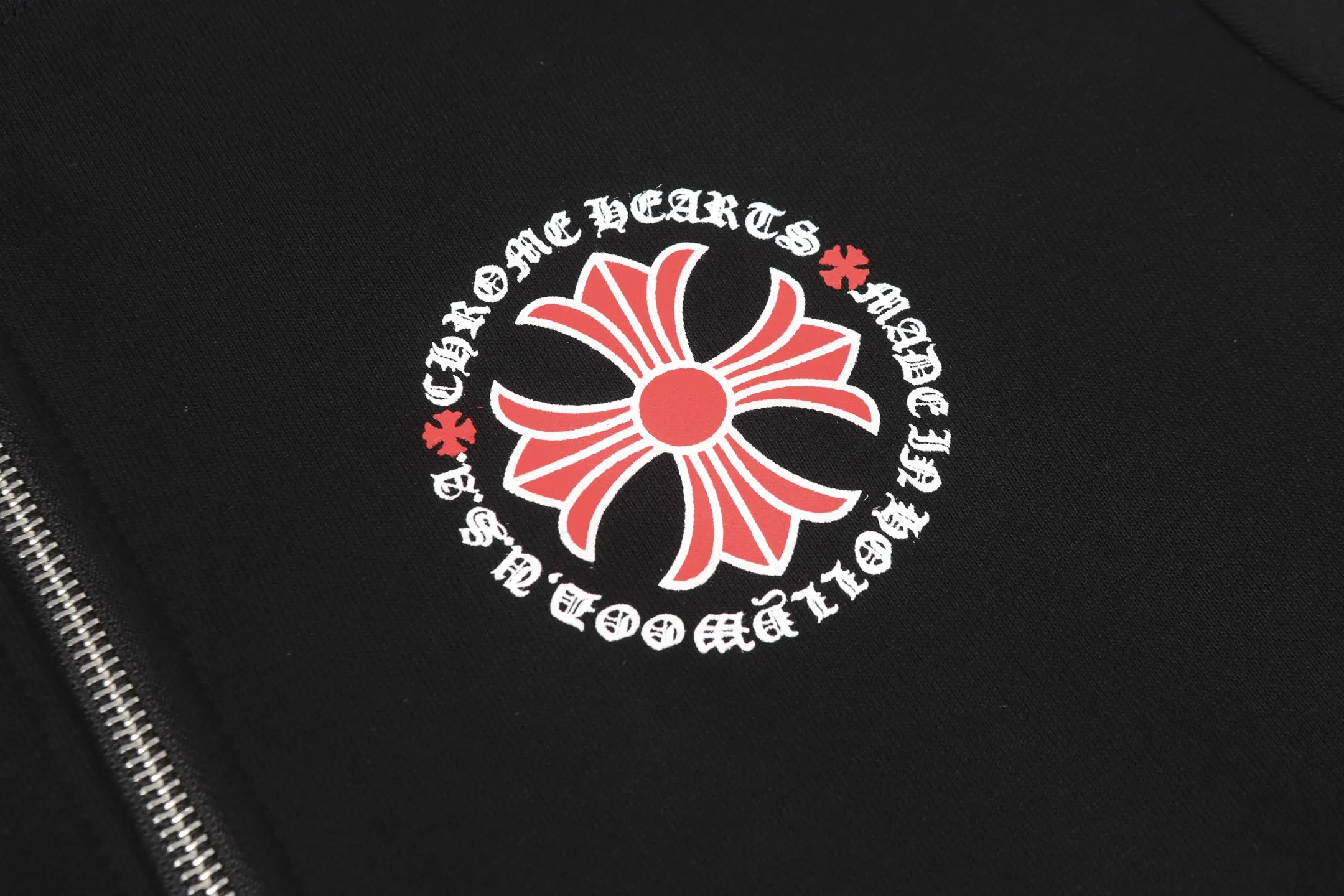 P240 -Chrome Hearts/Chrome Hearts cross printed zipper sweatshirt cardigan jacket -High weight, high density and high quality. The wool is soft, delicate and skin-friendly. It feels soft and silky. It has excellent warmth and skin-friendly properties.
